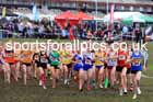Senior Girls 2024 English Schools Cross Country Champs., Pontefract, March 16th.  Photo: David T. Hewitson/Sports for All Pics